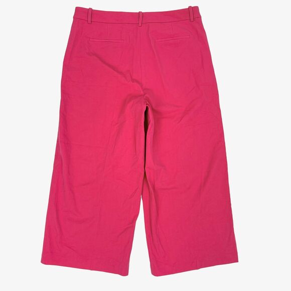 J.CREW Remy Wide-Leg Cropped Pant 16 Snapdragon Pink Statement Piece NWT B27 - Picture 3 of 6